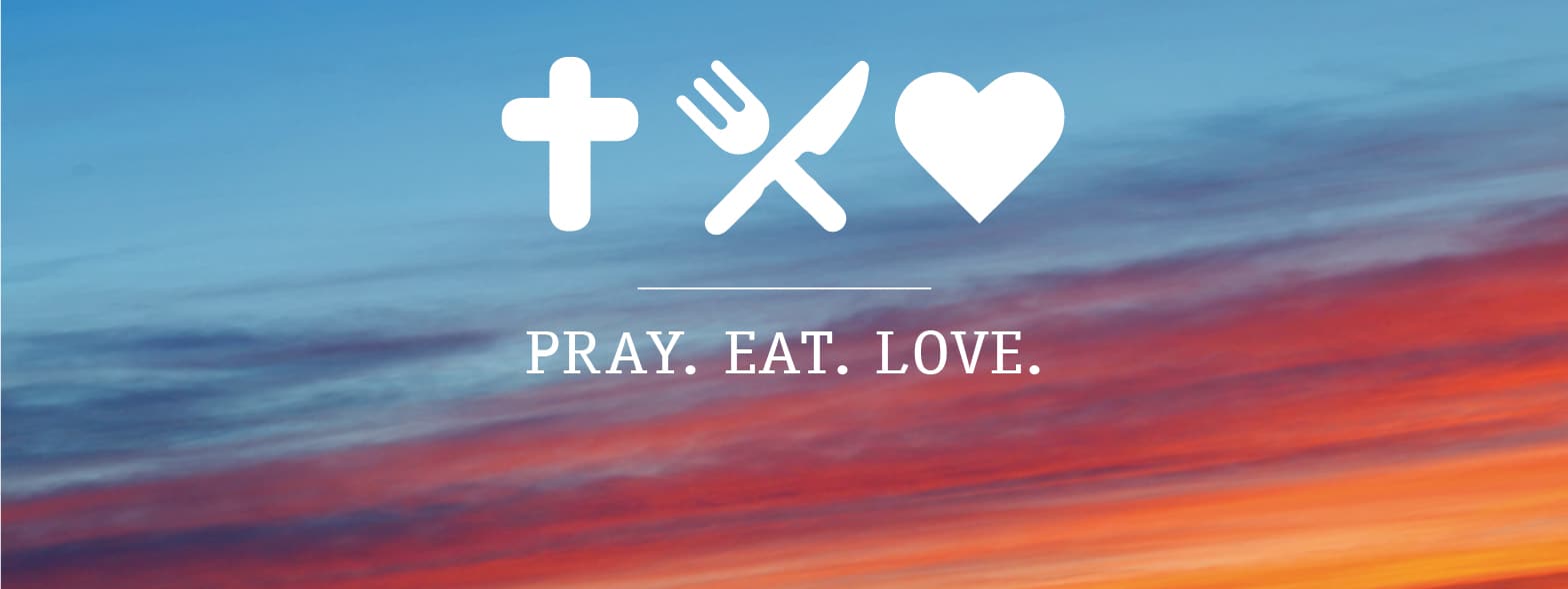 Gemeindeabend Pray Eat Love Banner